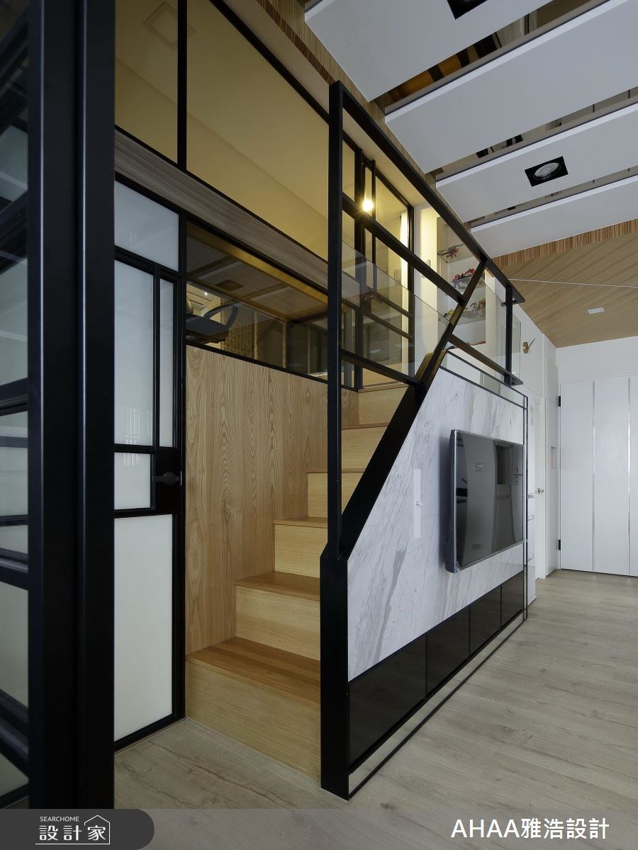 12坪新成屋(5年以下)＿現代風樓梯案例圖片＿雅浩設計有限公司＿雅浩_15之8