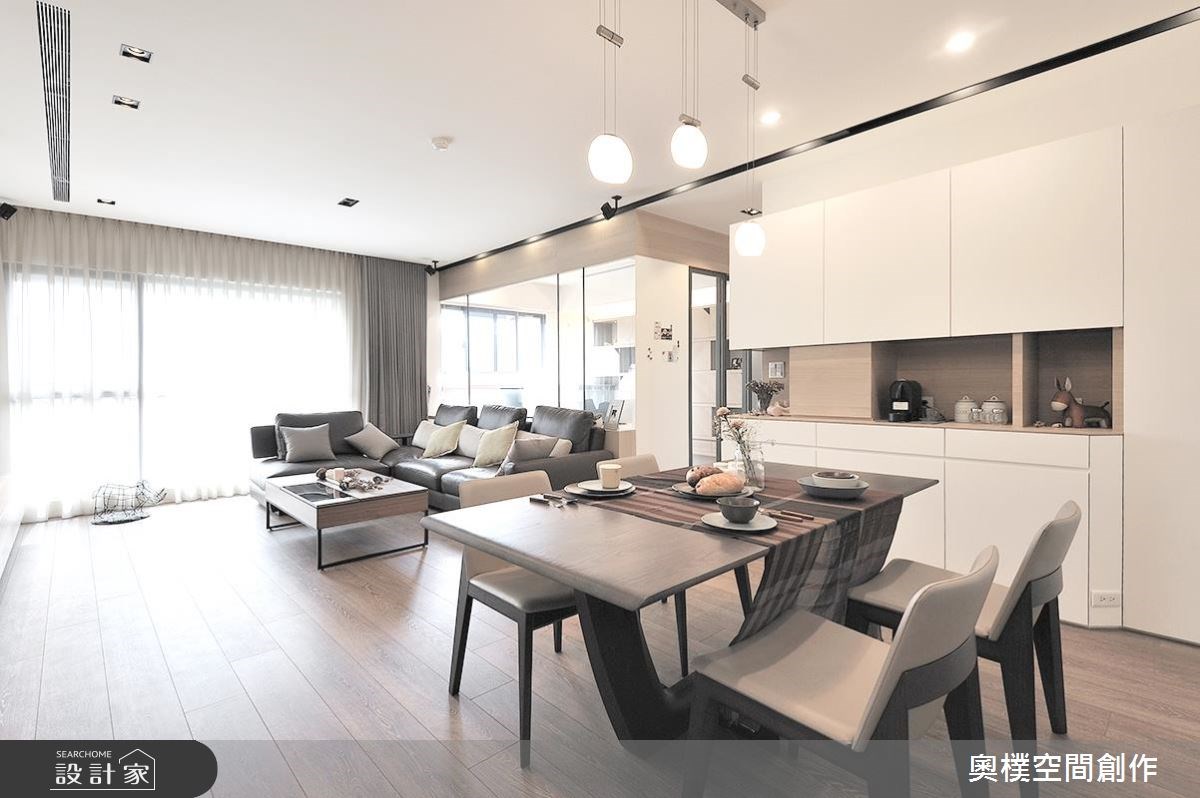 28坪新成屋(5年以下)＿北歐風客廳餐廳案例圖片＿奧樸空間創作有限公司＿奧樸_03之1