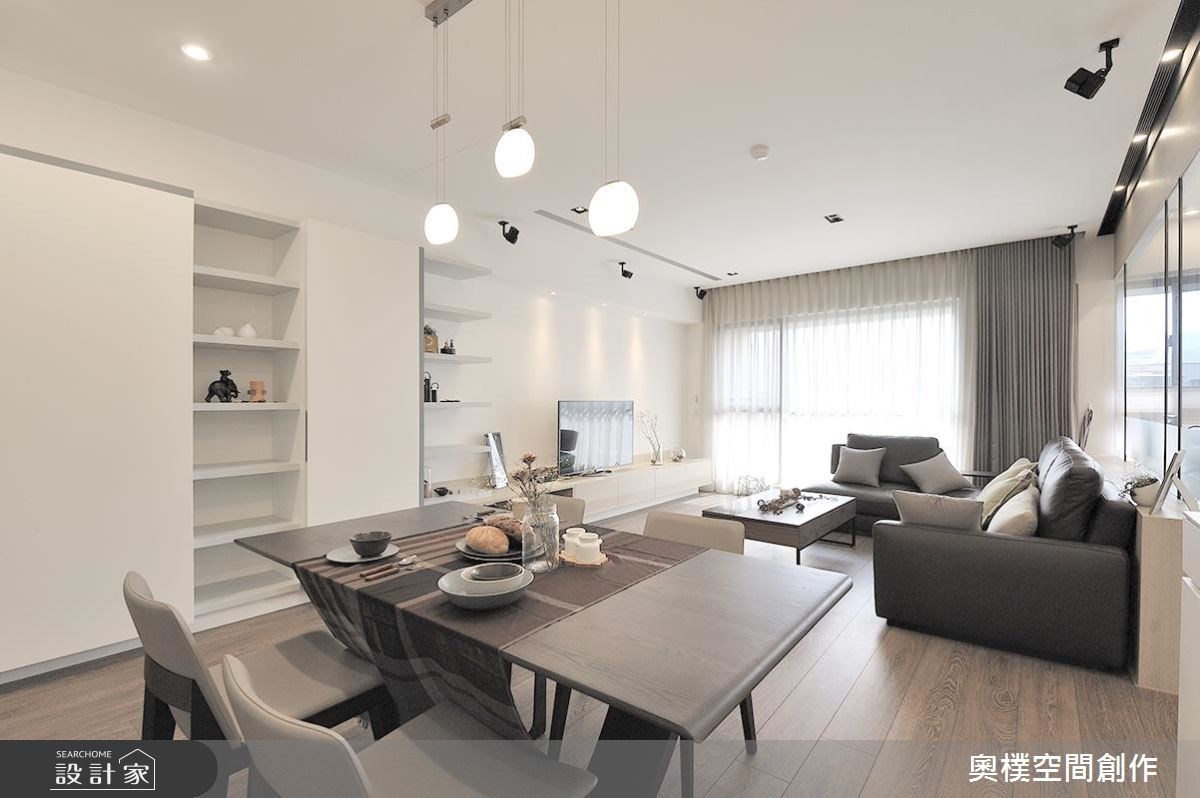 28坪新成屋(5年以下)＿北歐風客廳餐廳案例圖片＿奧樸空間創作有限公司＿奧樸_03之3