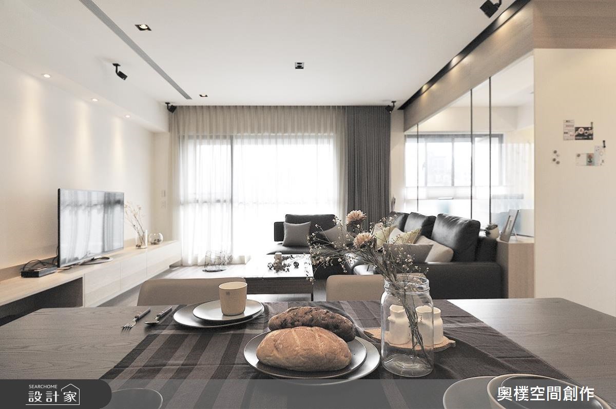 28坪新成屋(5年以下)＿北歐風客廳餐廳案例圖片＿奧樸空間創作有限公司＿奧樸_03之5