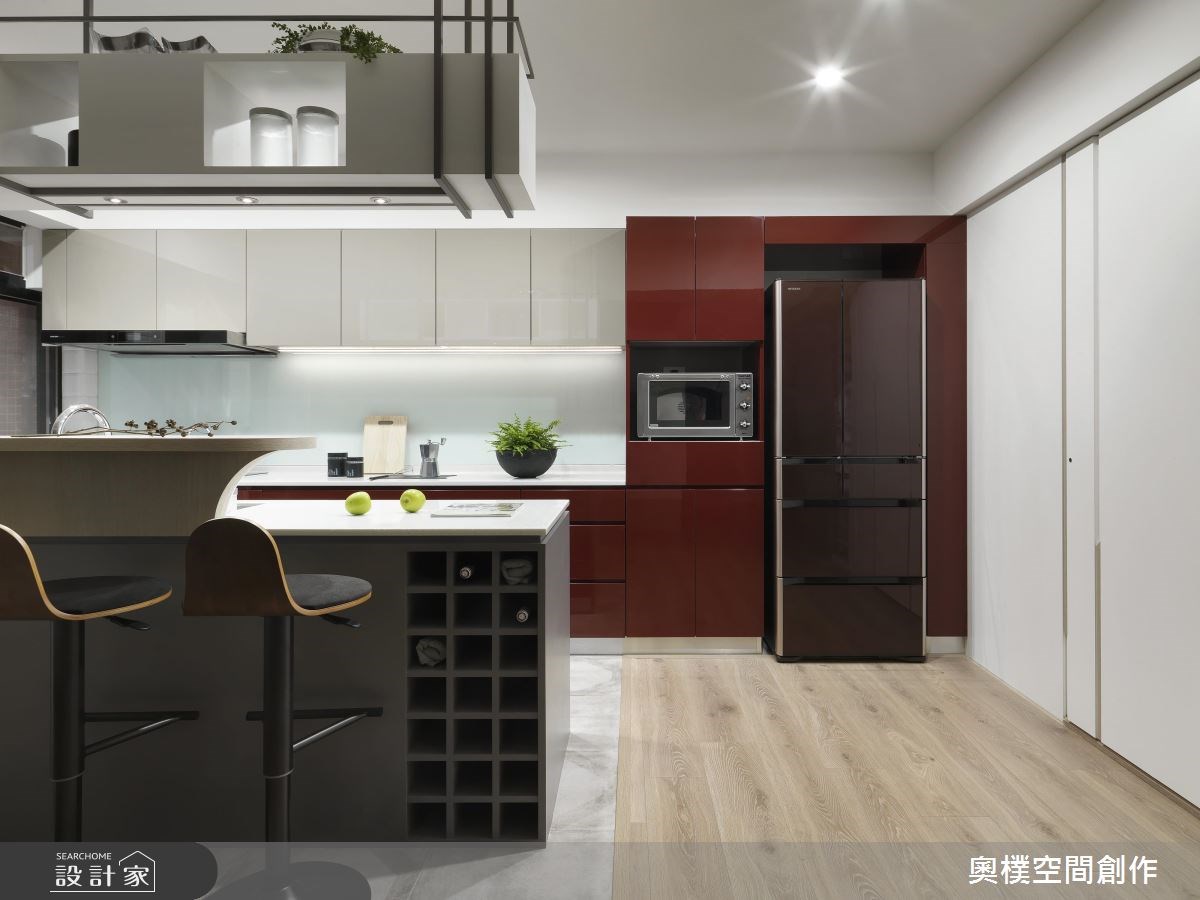 40坪老屋(16~30年)＿休閒風廚房吧檯案例圖片＿奧樸空間創作有限公司＿奧樸_10之9