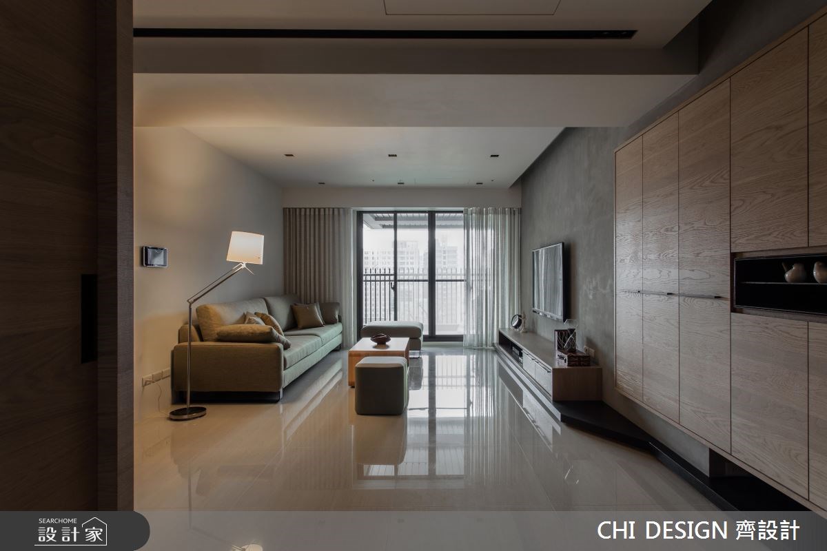 45坪新成屋(5年以下)＿混搭風客廳案例圖片＿CHI DESIGN 齊設計＿CHI DESIGN_莊宅之1