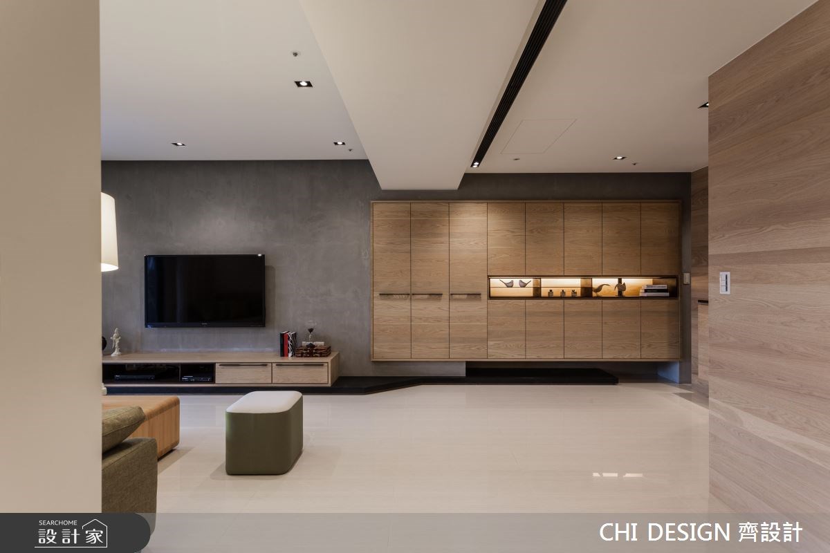 45坪新成屋(5年以下)＿混搭風客廳案例圖片＿CHI DESIGN 齊設計＿CHI DESIGN_莊宅之4