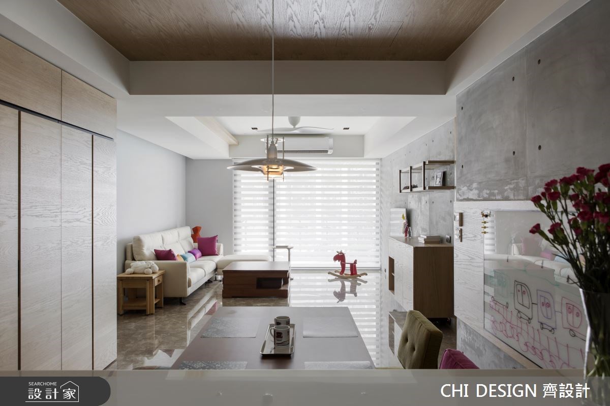 40坪新成屋(5年以下)＿混搭風客廳廚房案例圖片＿CHI DESIGN 齊設計＿CHI DESIGN_蘇宅之6