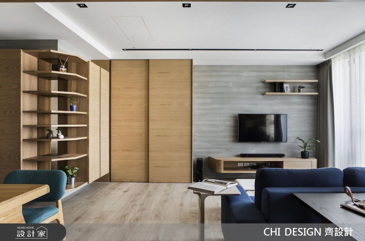 40坪＿混搭風客廳案例圖片＿CHI DESIGN 齊設計＿CHI DESIGN_周宅之4