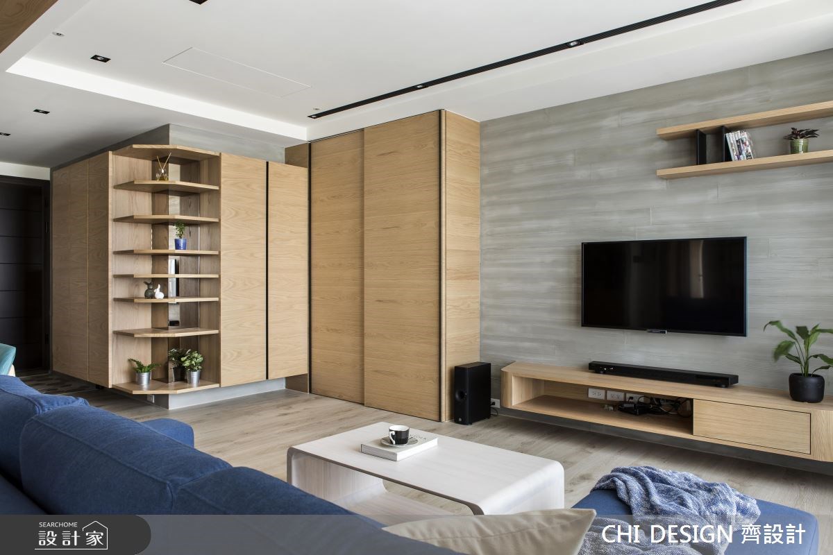 40坪＿混搭風客廳案例圖片＿CHI DESIGN 齊設計＿CHI DESIGN_周宅之5