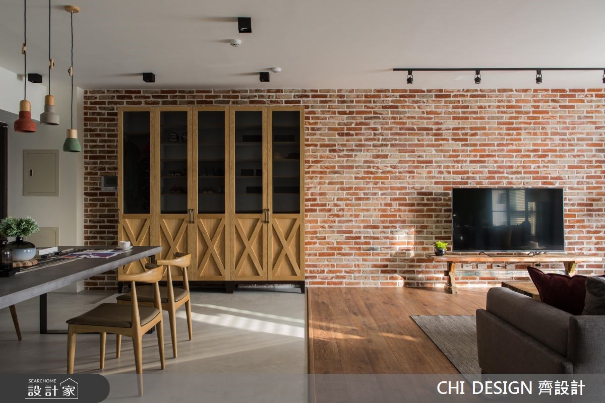 40坪新成屋(5年以下)＿混搭風客廳案例圖片＿CHI DESIGN 齊設計＿CHI DESIGN_RESIDENCE OF HUNG 明日軸之2