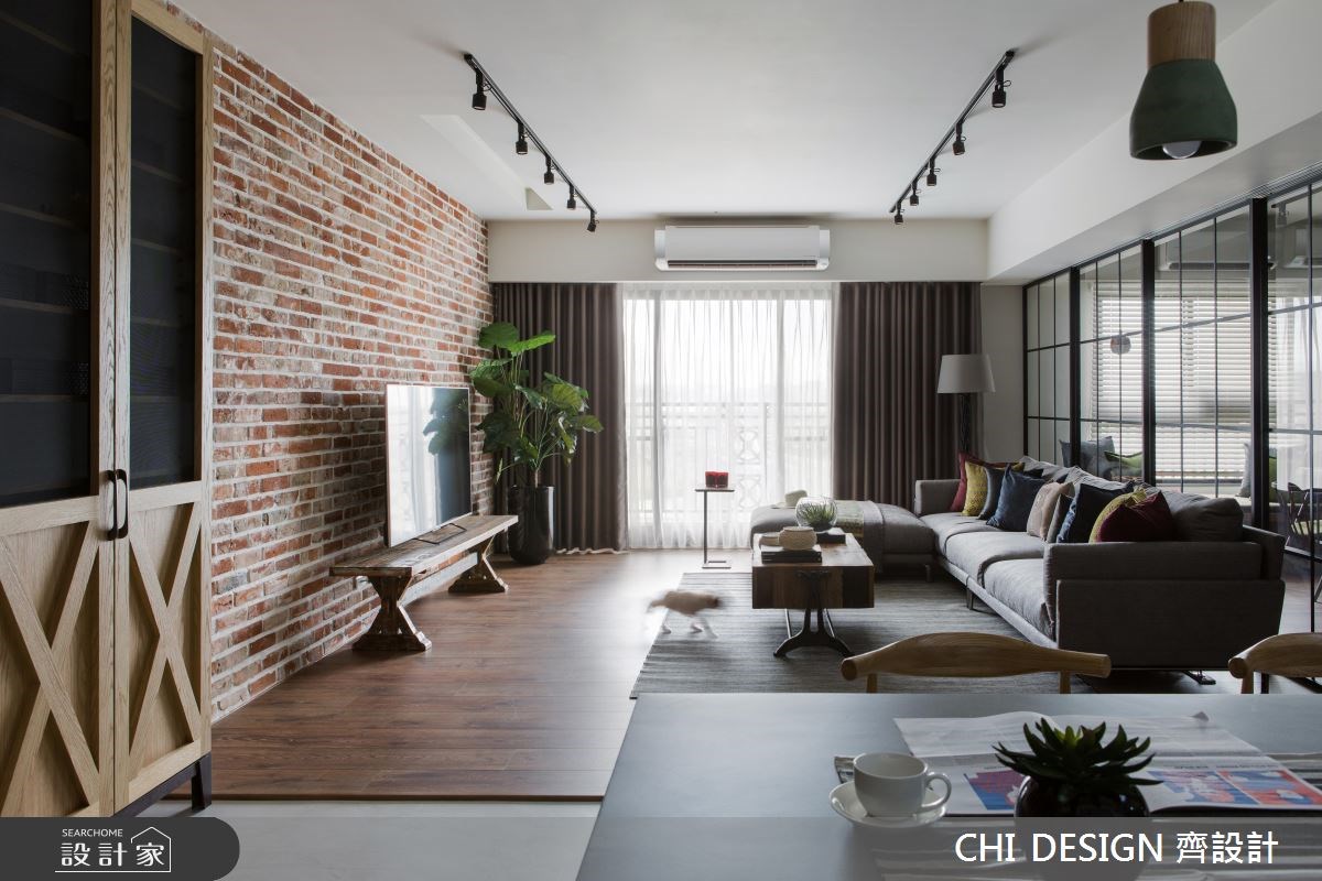 40坪新成屋(5年以下)＿混搭風客廳案例圖片＿CHI DESIGN 齊設計＿CHI DESIGN_RESIDENCE OF HUNG 明日軸之4