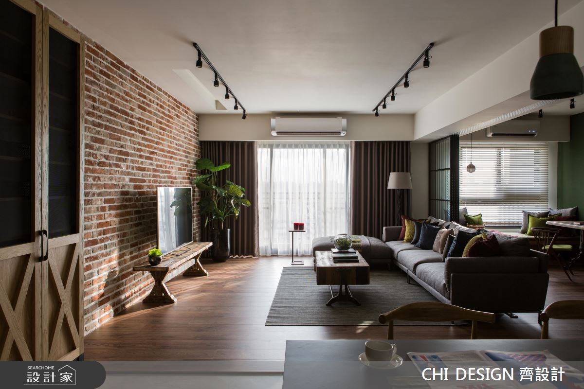40坪新成屋(5年以下)＿混搭風客廳案例圖片＿CHI DESIGN 齊設計＿CHI DESIGN_RESIDENCE OF HUNG 明日軸之5
