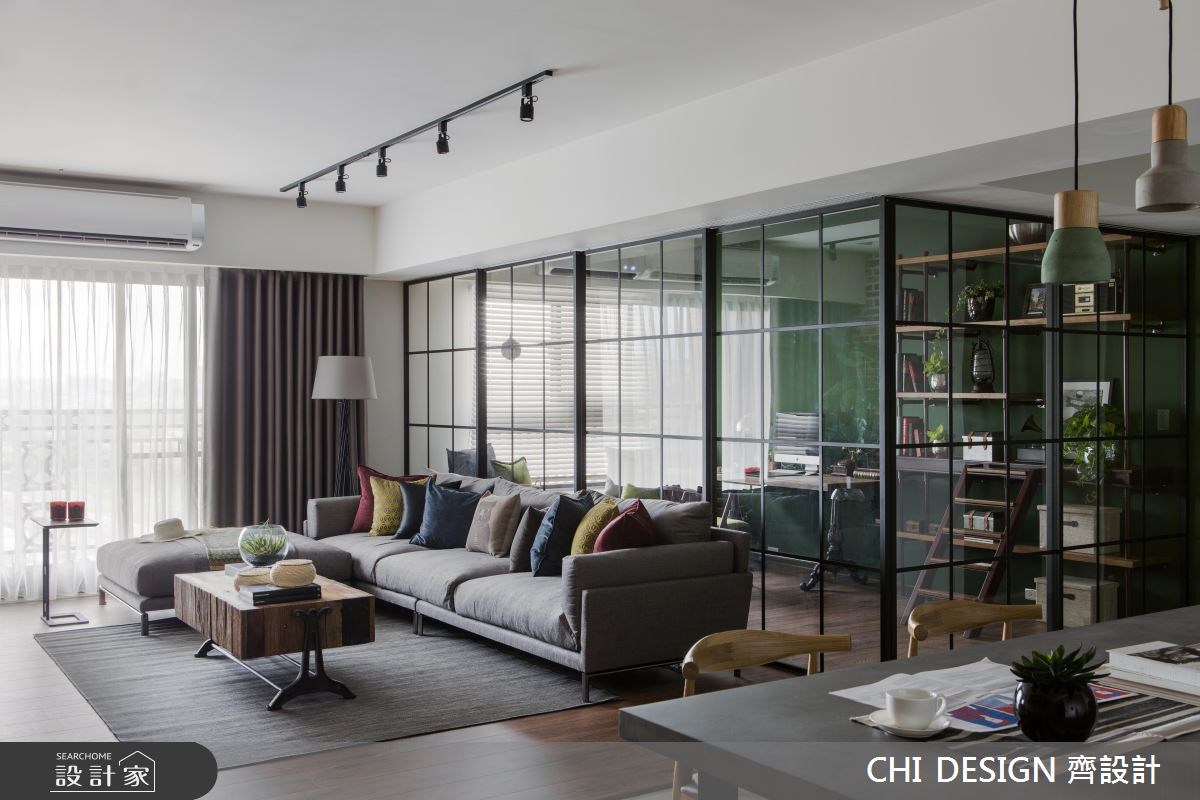 40坪新成屋(5年以下)＿混搭風客廳走廊案例圖片＿CHI DESIGN 齊設計＿CHI DESIGN_RESIDENCE OF HUNG 明日軸之8