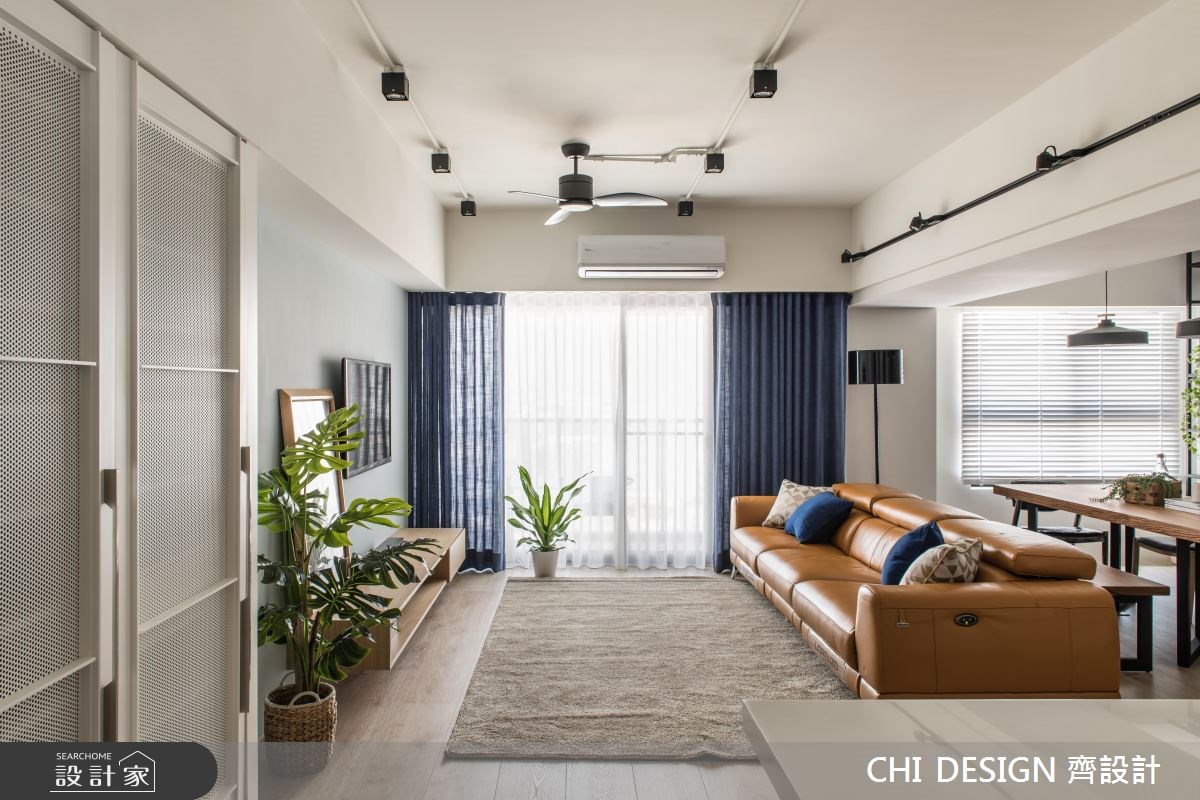 45坪新成屋(5年以下)＿混搭風客廳案例圖片＿CHI DESIGN 齊設計＿CHI DESIGN_RESIDENCE OF WU 親家景一方之1