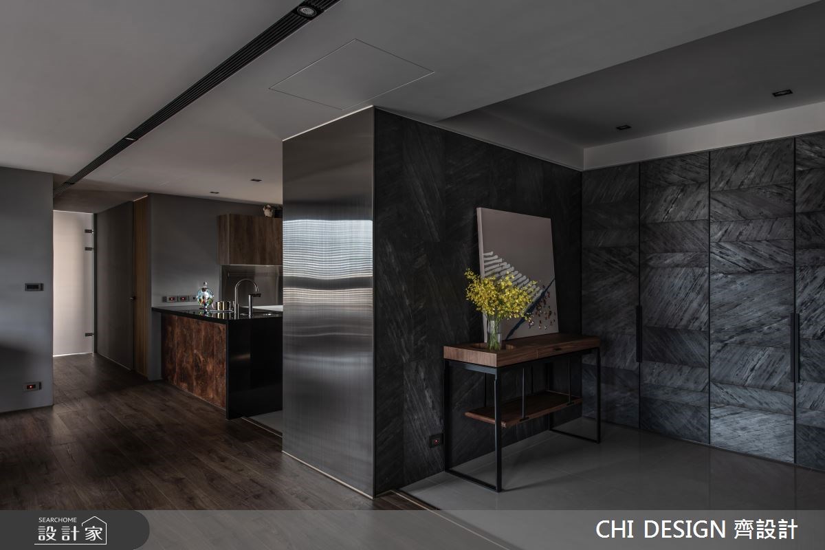 44坪新成屋(5年以下)＿工業風玄關案例圖片＿CHI DESIGN 齊設計＿CHI DESIGN_RETRO SONG OF NEW YORK 紐約之歌之1