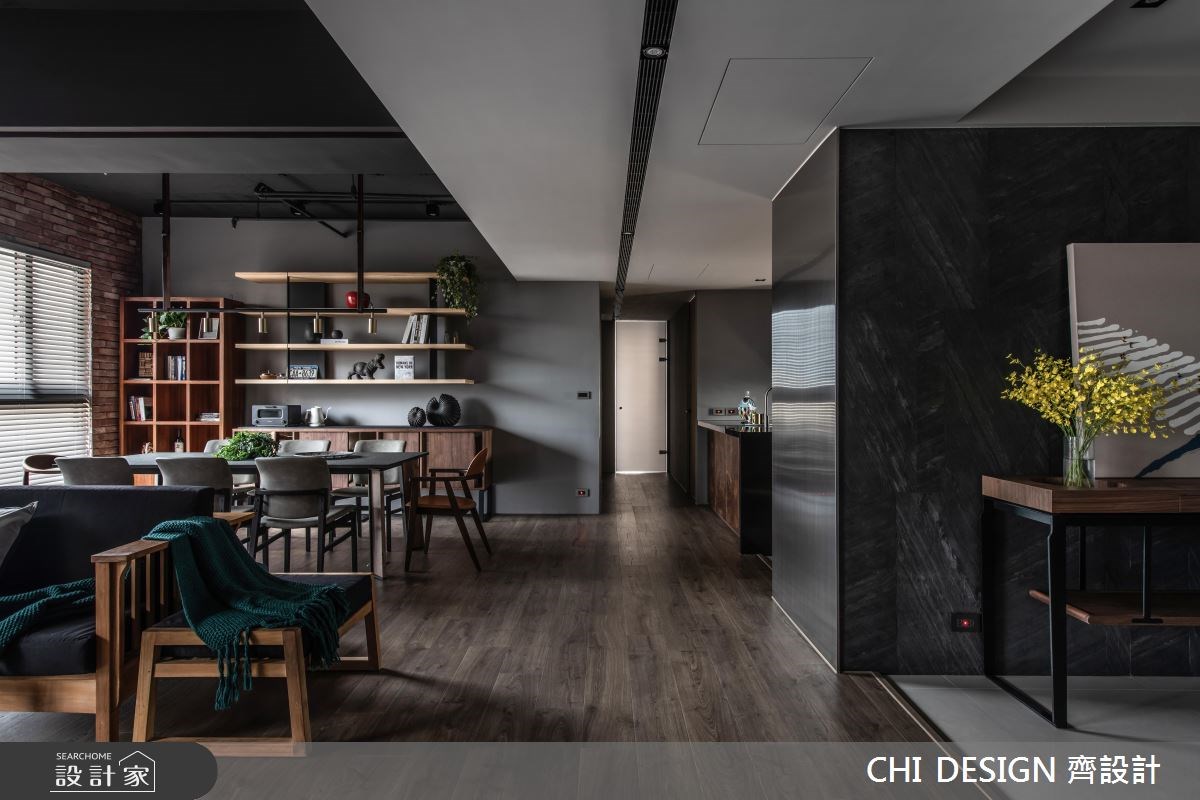 44坪新成屋(5年以下)＿工業風客廳餐廳案例圖片＿CHI DESIGN 齊設計＿CHI DESIGN_RETRO SONG OF NEW YORK 紐約之歌之2