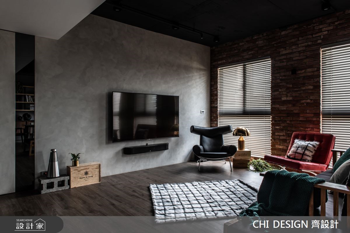 44坪新成屋(5年以下)＿工業風客廳案例圖片＿CHI DESIGN 齊設計＿CHI DESIGN_RETRO SONG OF NEW YORK 紐約之歌之5