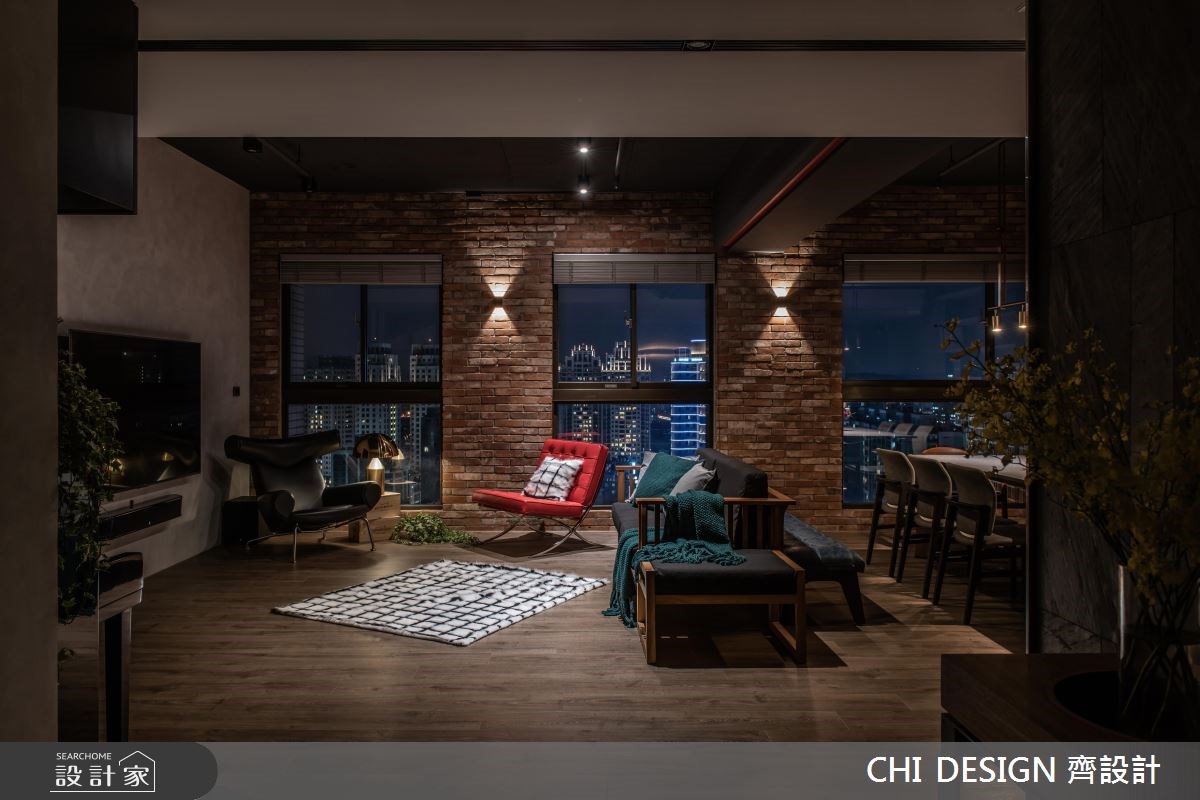 44坪新成屋(5年以下)＿工業風客廳案例圖片＿CHI DESIGN 齊設計＿CHI DESIGN_RETRO SONG OF NEW YORK 紐約之歌之16