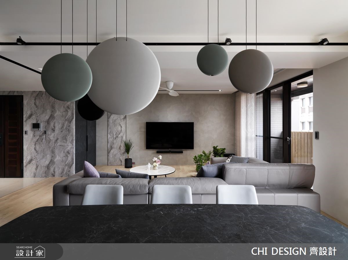 57坪新成屋(5年以下)＿現代風客廳案例圖片＿CHI DESIGN 齊設計＿CHI DESIGN_RESIDENCE OF CHIANG 江宅之7