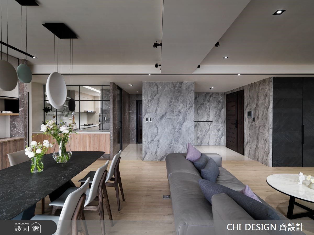 57坪新成屋(5年以下)＿現代風客廳餐廳案例圖片＿CHI DESIGN 齊設計＿CHI DESIGN_RESIDENCE OF CHIANG 江宅之8