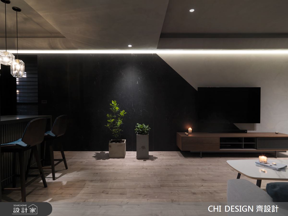 34坪新成屋(5年以下)＿現代風吧檯案例圖片＿CHI DESIGN 齊設計＿CHI DESIGN_RESIDENCE OF CHANG 巴黎情歌之4
