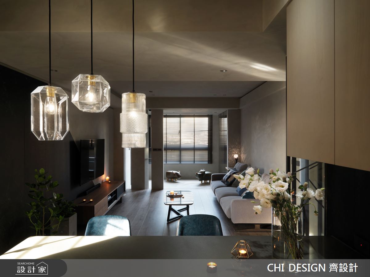 34坪新成屋(5年以下)＿現代風客廳案例圖片＿CHI DESIGN 齊設計＿CHI DESIGN_RESIDENCE OF CHANG 巴黎情歌之6