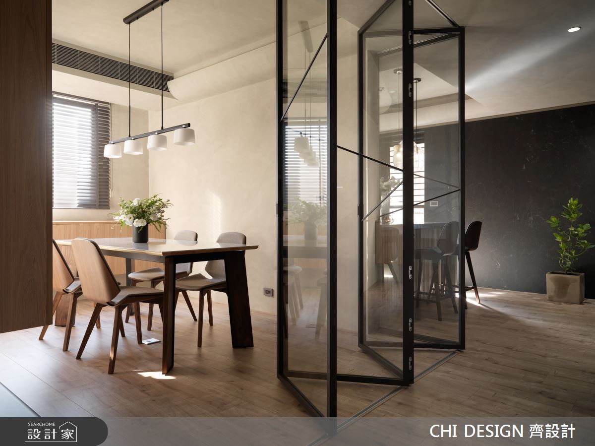 34坪新成屋(5年以下)＿現代風餐廳工作區案例圖片＿CHI DESIGN 齊設計＿CHI DESIGN_RESIDENCE OF CHANG 巴黎情歌之10