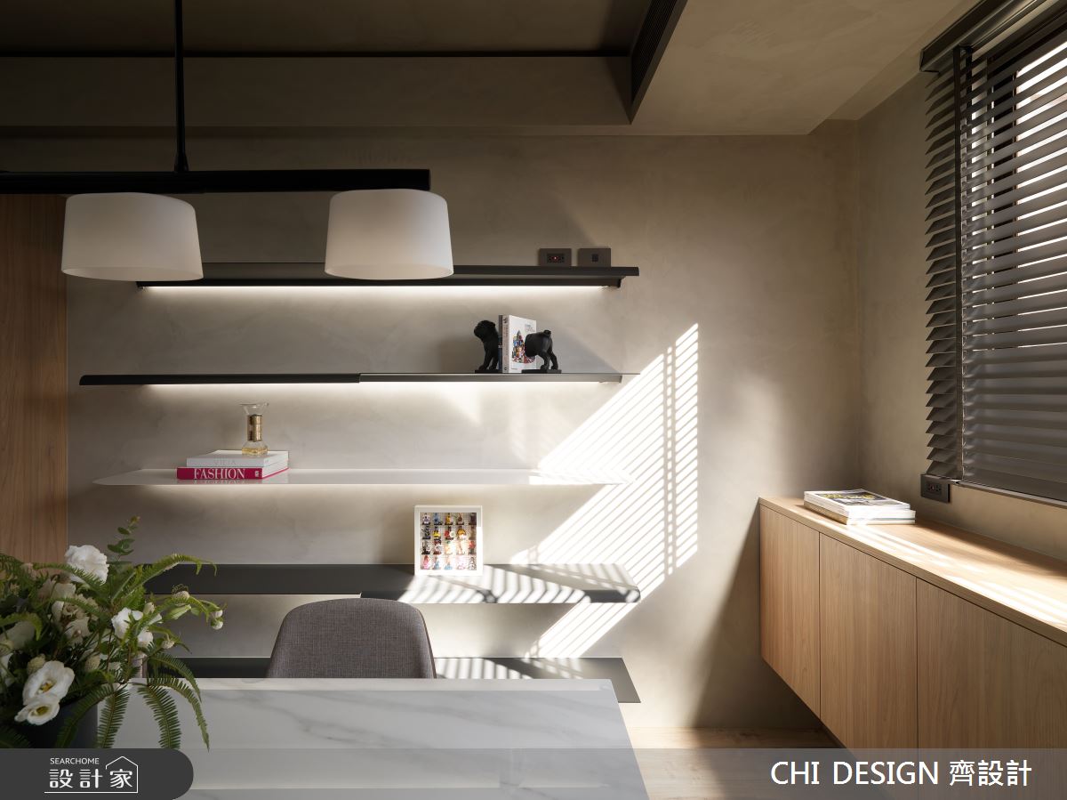 34坪新成屋(5年以下)＿現代風餐廳工作區案例圖片＿CHI DESIGN 齊設計＿CHI DESIGN_RESIDENCE OF CHANG 巴黎情歌之13