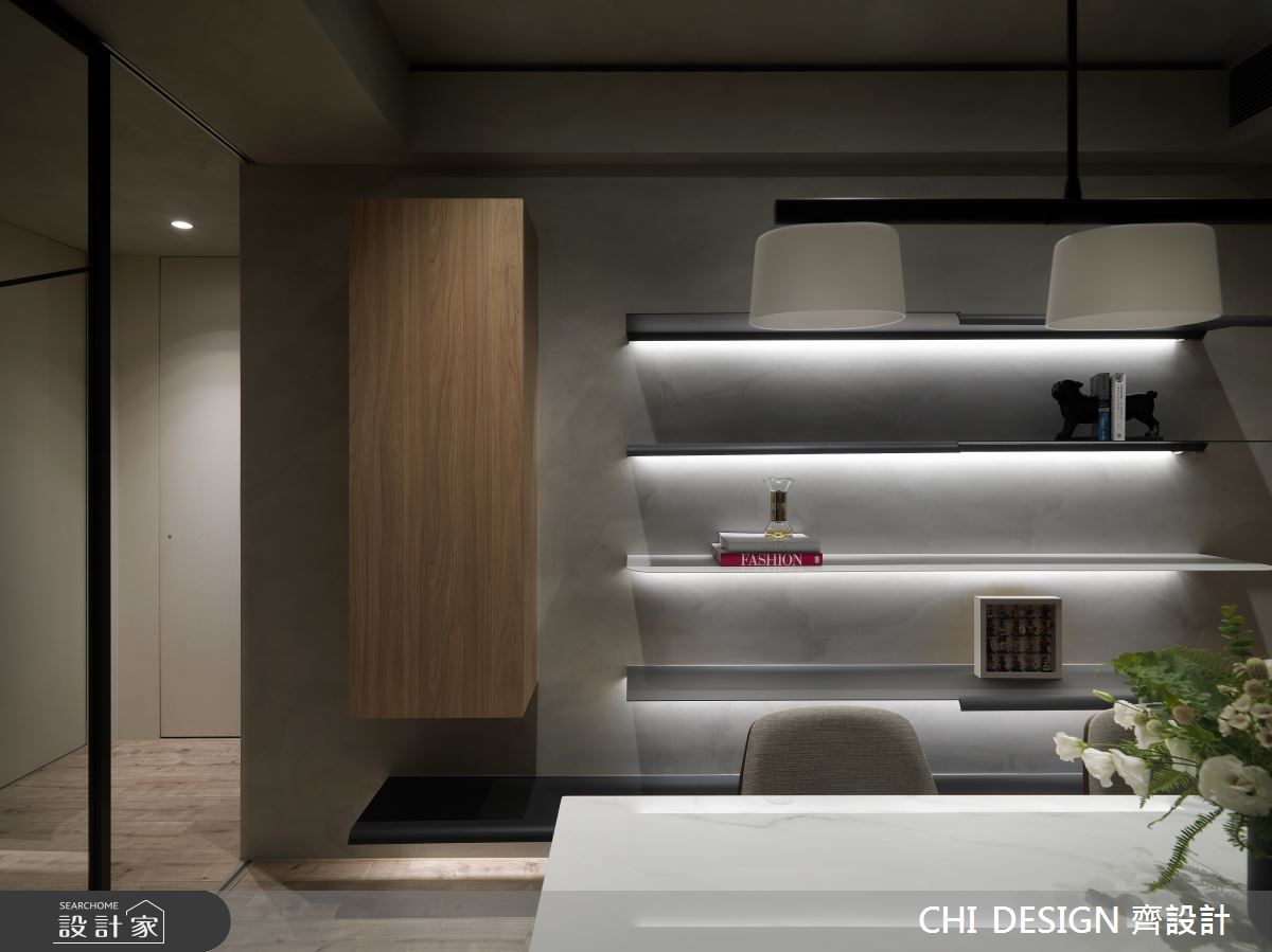 34坪新成屋(5年以下)＿現代風餐廳工作區案例圖片＿CHI DESIGN 齊設計＿CHI DESIGN_RESIDENCE OF CHANG 巴黎情歌之14