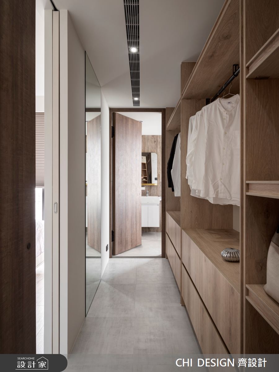 39坪新成屋(5年以下)＿北歐風更衣間案例圖片＿CHI DESIGN 齊設計＿CHI DESIGN_RESIDENCE OF LU 漫步北歐之10