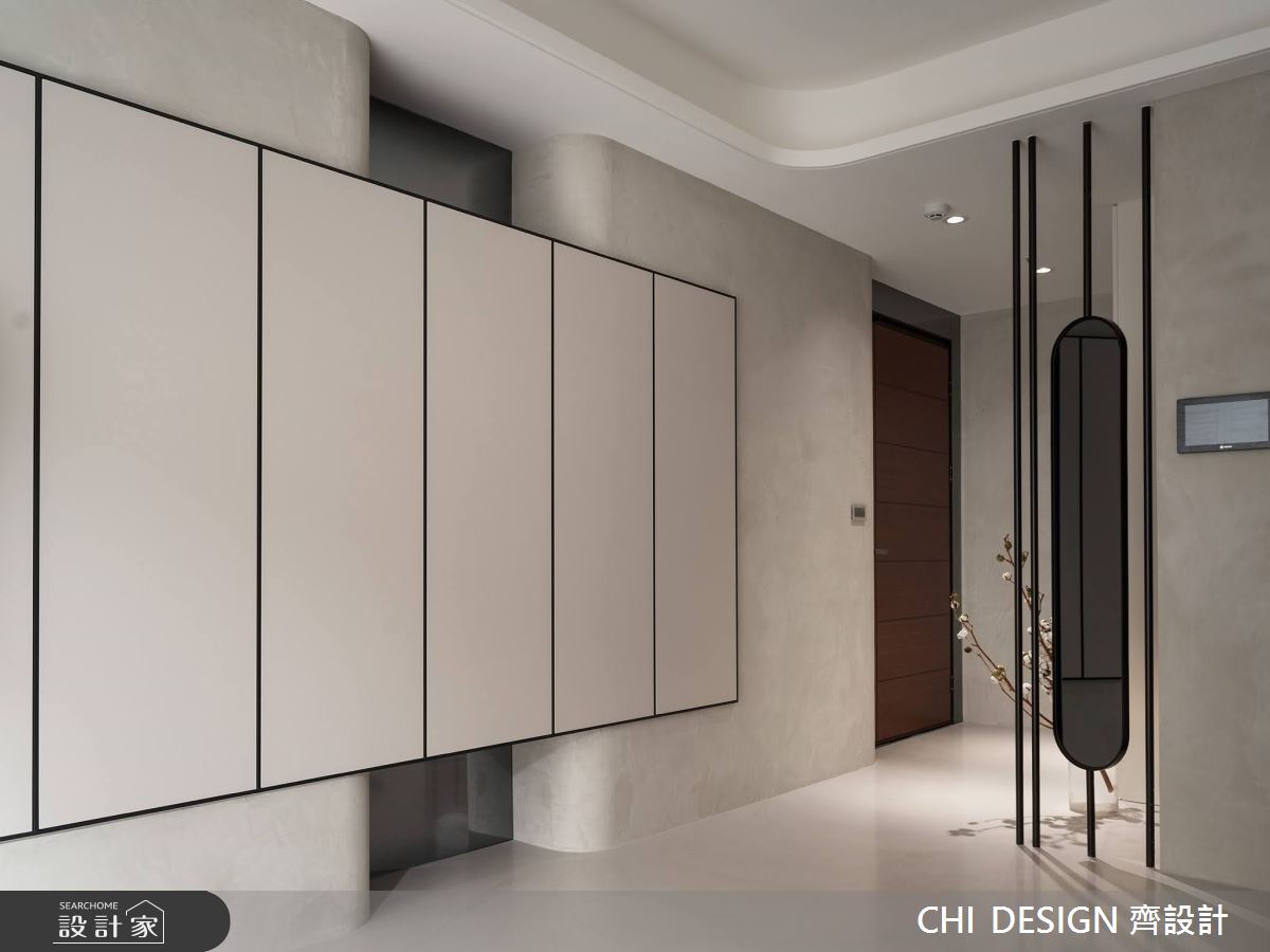 31坪新成屋(5年以下)＿現代風玄關客廳案例圖片＿CHI DESIGN 齊設計＿CHI DESIGN_RESIDENCE OF YE 葉宅之4