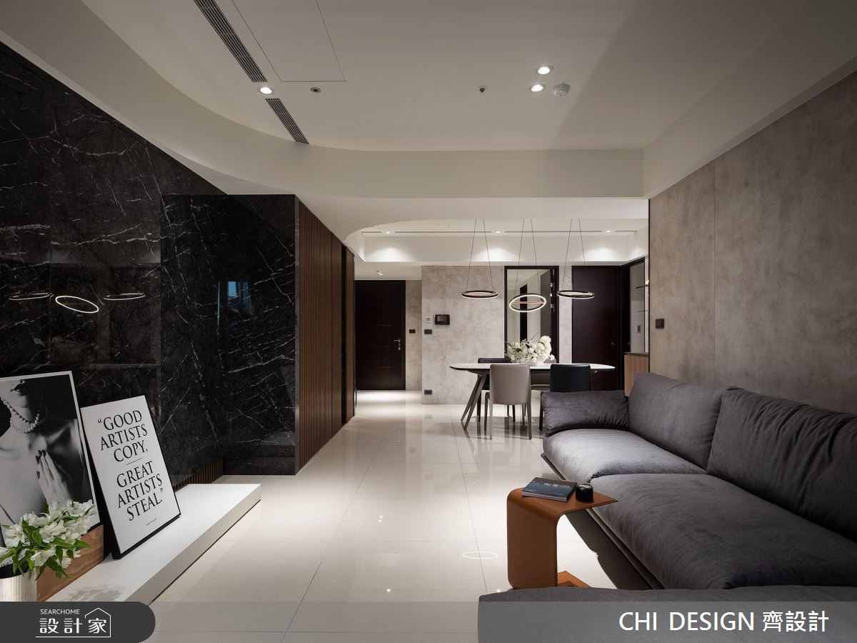 37坪新成屋(5年以下)＿現代風客廳案例圖片＿CHI DESIGN 齊設計＿CHI DESIGN_EAST TOWN 莊宅之7