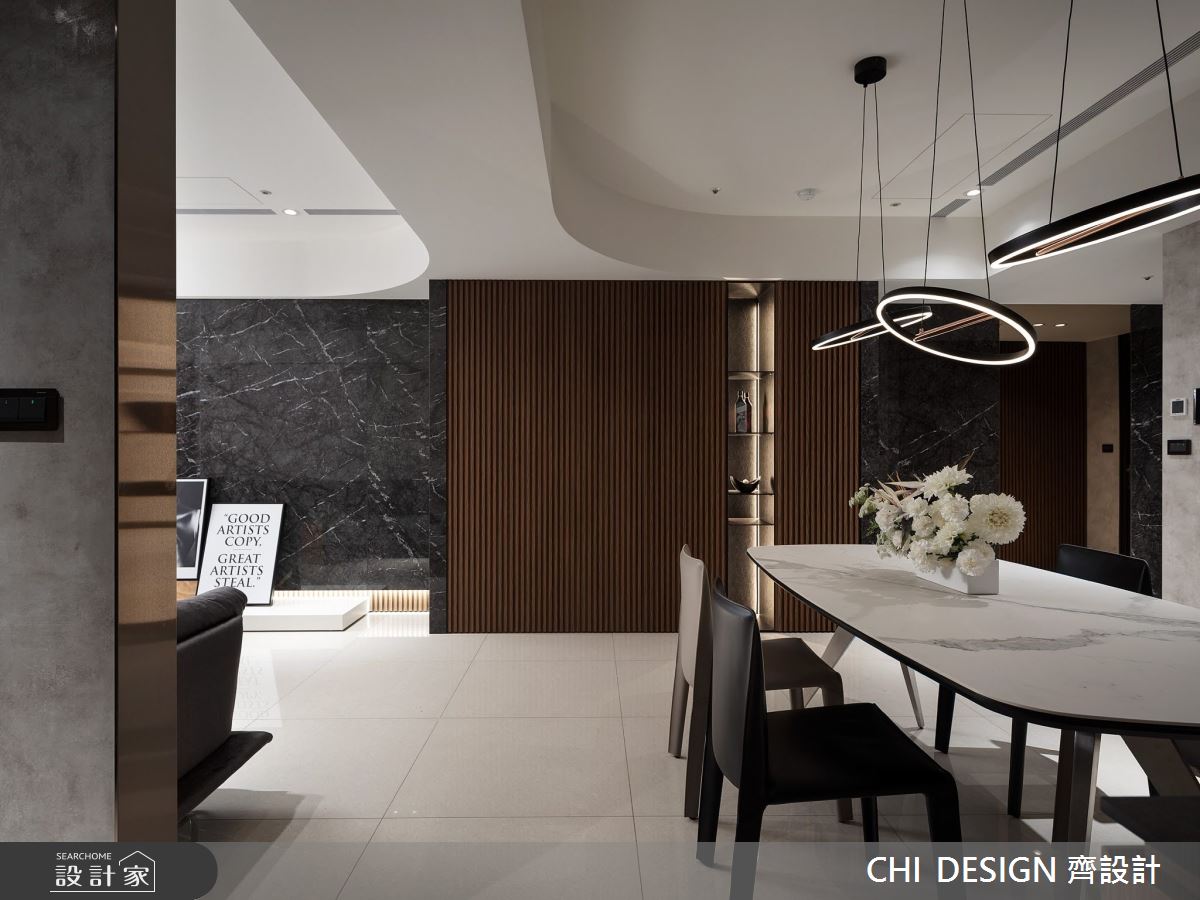 37坪新成屋(5年以下)＿現代風餐廳案例圖片＿CHI DESIGN 齊設計＿CHI DESIGN_EAST TOWN 莊宅之5