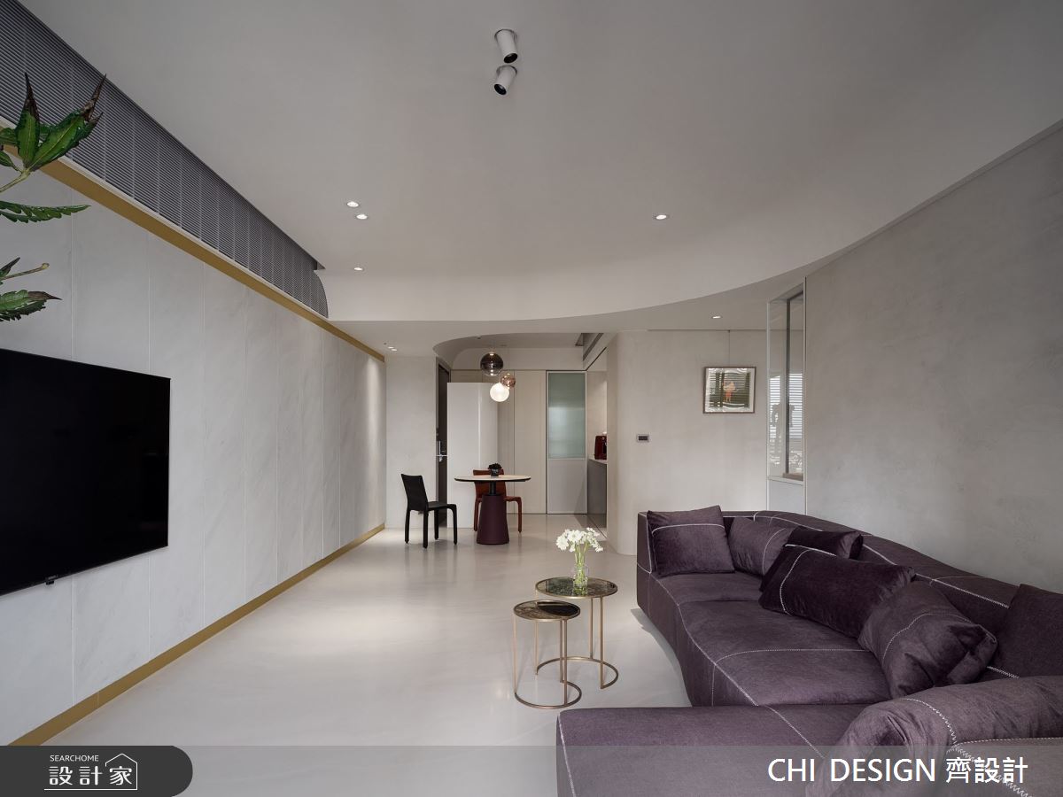 43坪中古屋(5~15年)＿現代風客廳案例圖片＿CHI DESIGN 齊設計＿CHI DESIGN_URBAN PURE 城市中的純粹之3