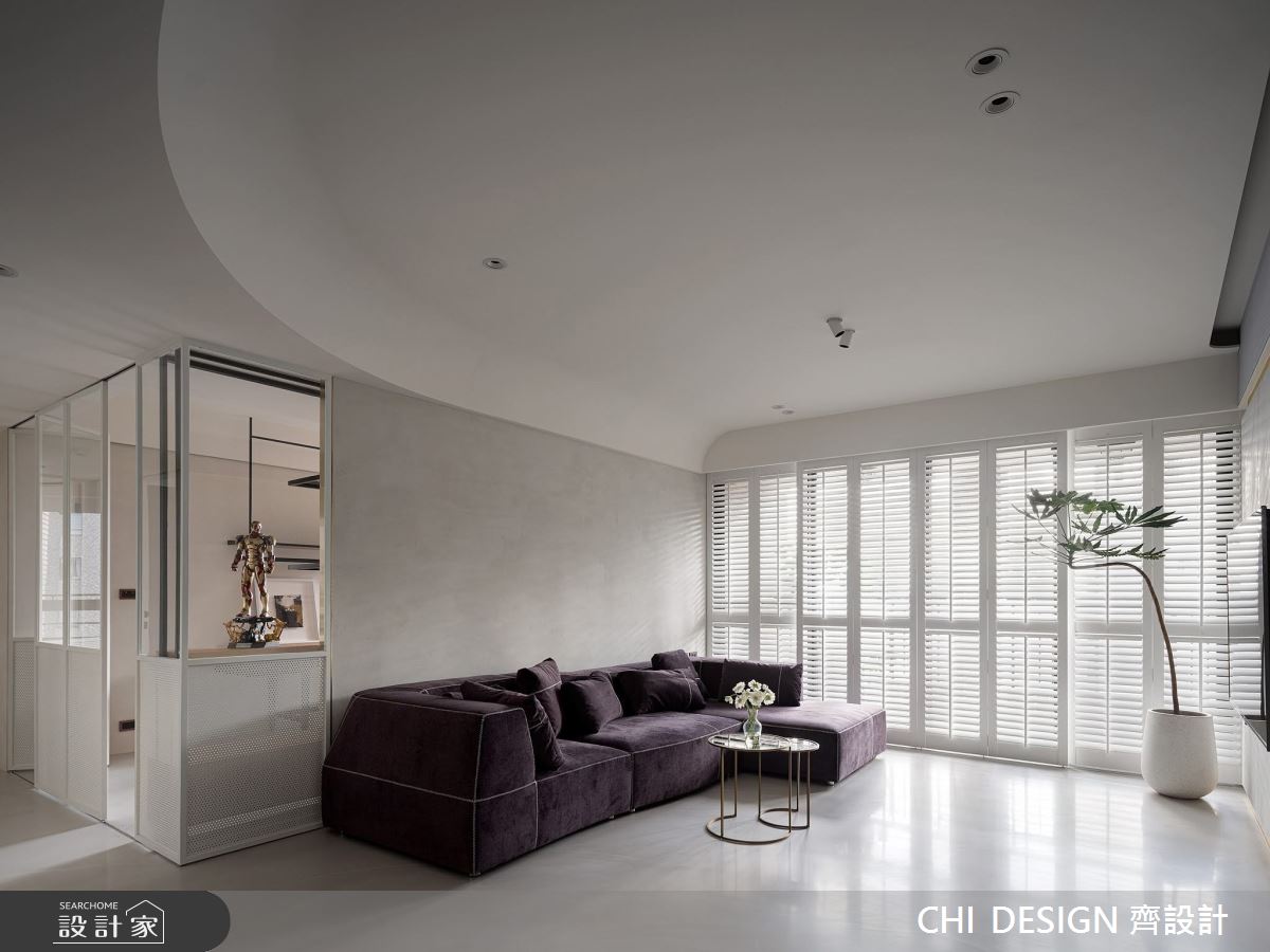 43坪中古屋(5~15年)＿現代風客廳案例圖片＿CHI DESIGN 齊設計＿CHI DESIGN_URBAN PURE 城市中的純粹之5