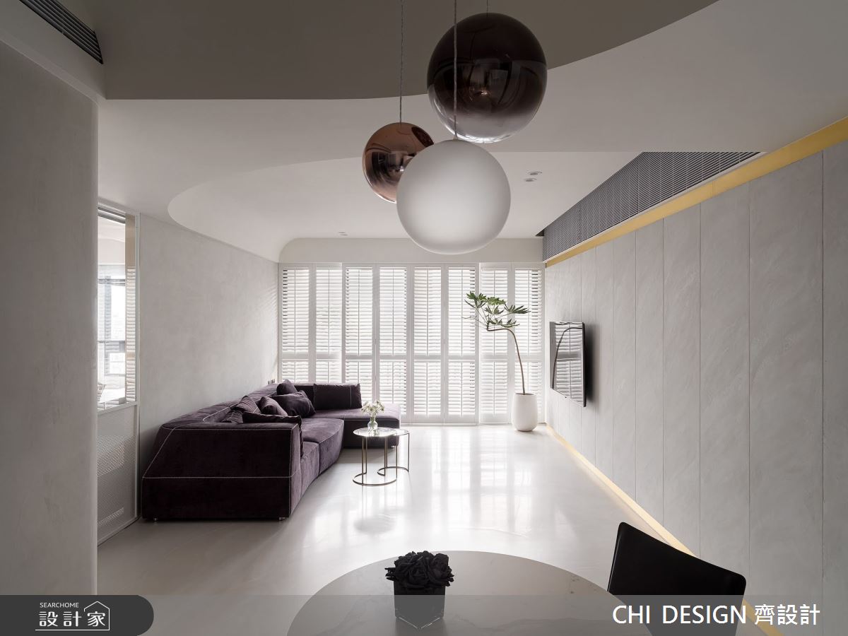 43坪中古屋(5~15年)＿現代風客廳案例圖片＿CHI DESIGN 齊設計＿CHI DESIGN_URBAN PURE 城市中的純粹之6