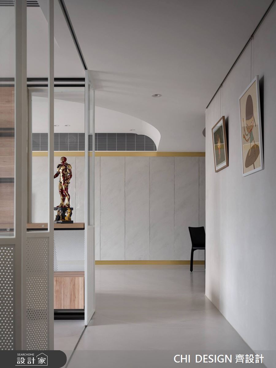 43坪中古屋(5~15年)＿現代風走廊案例圖片＿CHI DESIGN 齊設計＿CHI DESIGN_URBAN PURE 城市中的純粹之8