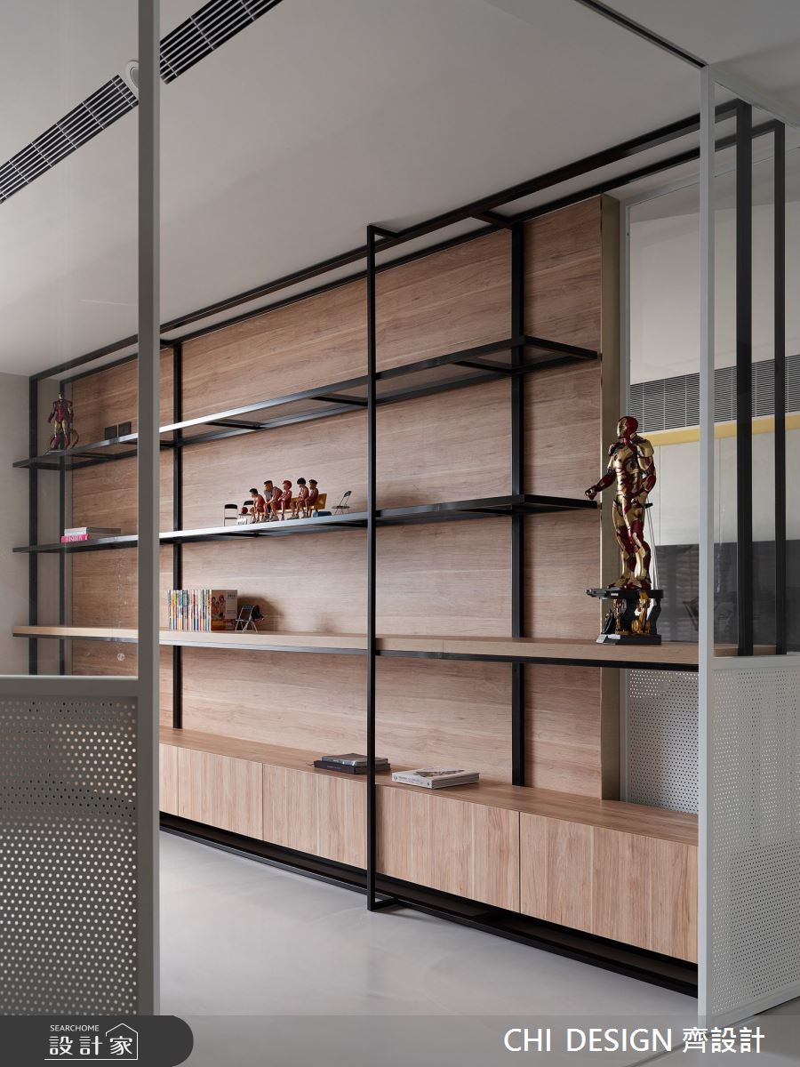 43坪中古屋(5~15年)＿現代風書房案例圖片＿CHI DESIGN 齊設計＿CHI DESIGN_URBAN PURE 城市中的純粹之9