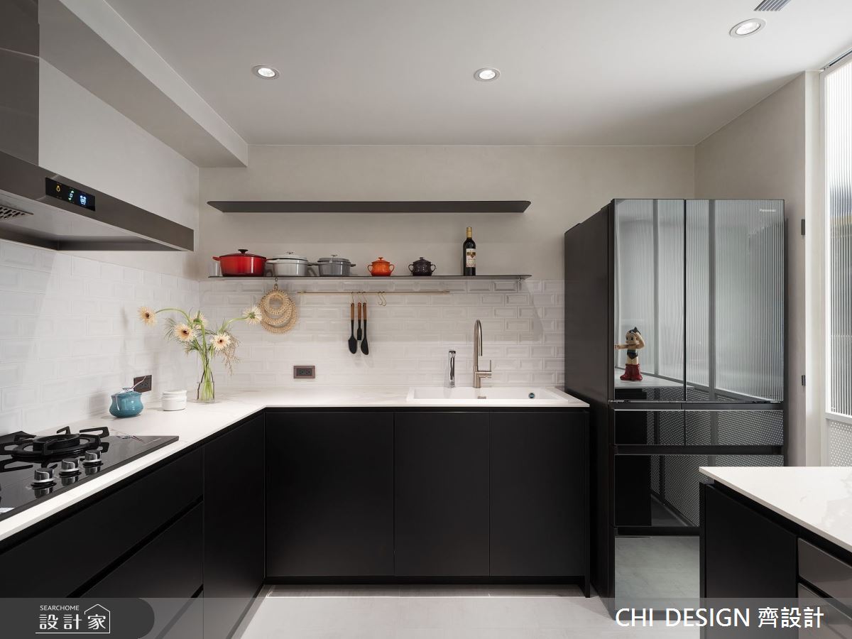43坪中古屋(5~15年)＿現代風廚房案例圖片＿CHI DESIGN 齊設計＿CHI DESIGN_URBAN PURE 城市中的純粹之16