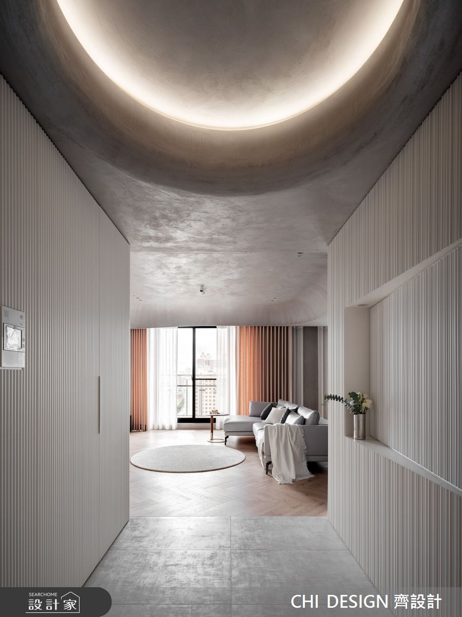 57坪新成屋(5年以下)＿現代風玄關案例圖片＿CHI DESIGN 齊設計＿CHI DESIGN_MOONSHADOW 月影徜徉之1