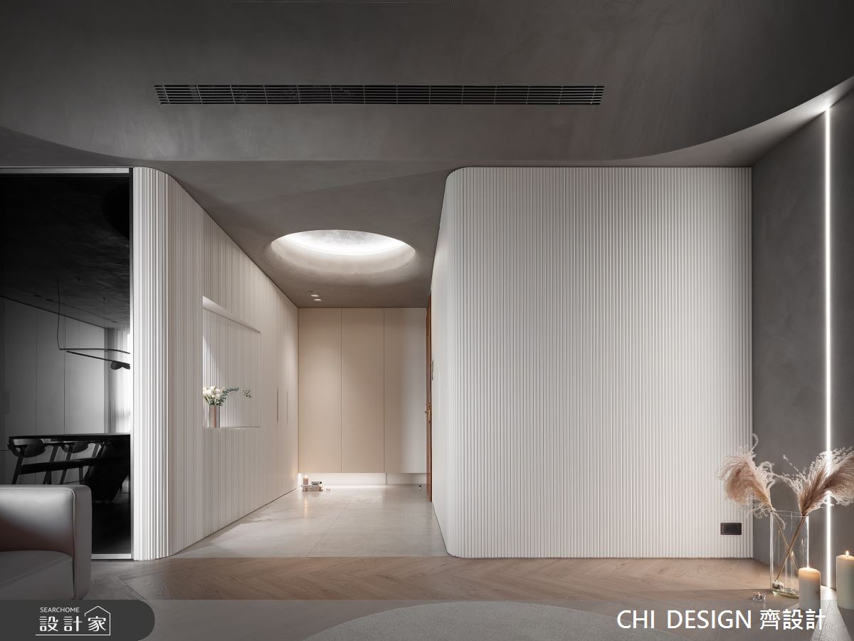 57坪新成屋(5年以下)＿現代風玄關案例圖片＿CHI DESIGN 齊設計＿CHI DESIGN_MOONSHADOW 月影徜徉之2
