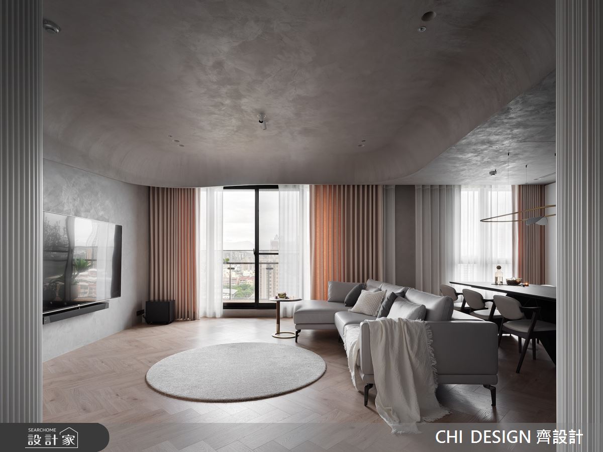 57坪新成屋(5年以下)＿現代風客廳案例圖片＿CHI DESIGN 齊設計＿CHI DESIGN_MOONSHADOW 月影徜徉之5