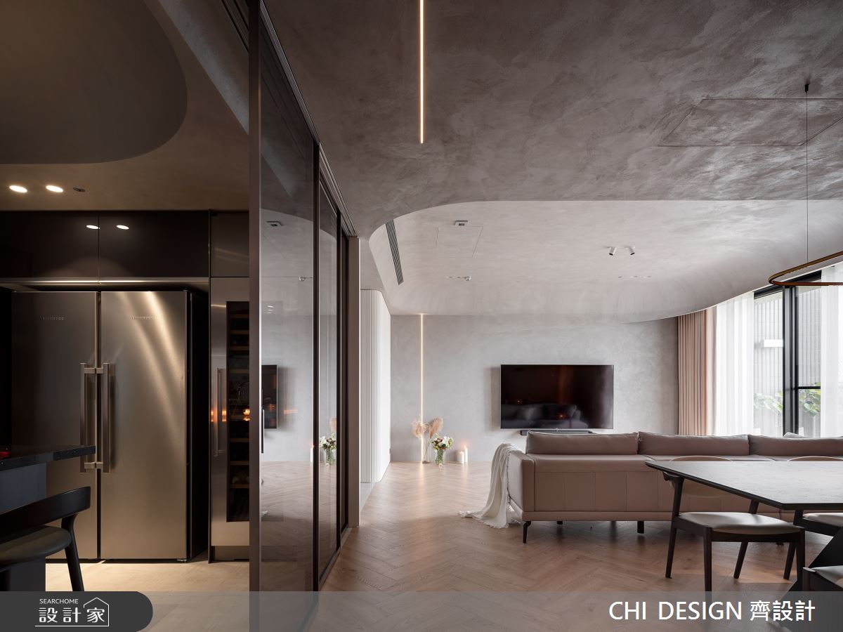 57坪新成屋(5年以下)＿現代風客廳餐廳廚房案例圖片＿CHI DESIGN 齊設計＿CHI DESIGN_MOONSHADOW 月影徜徉之9