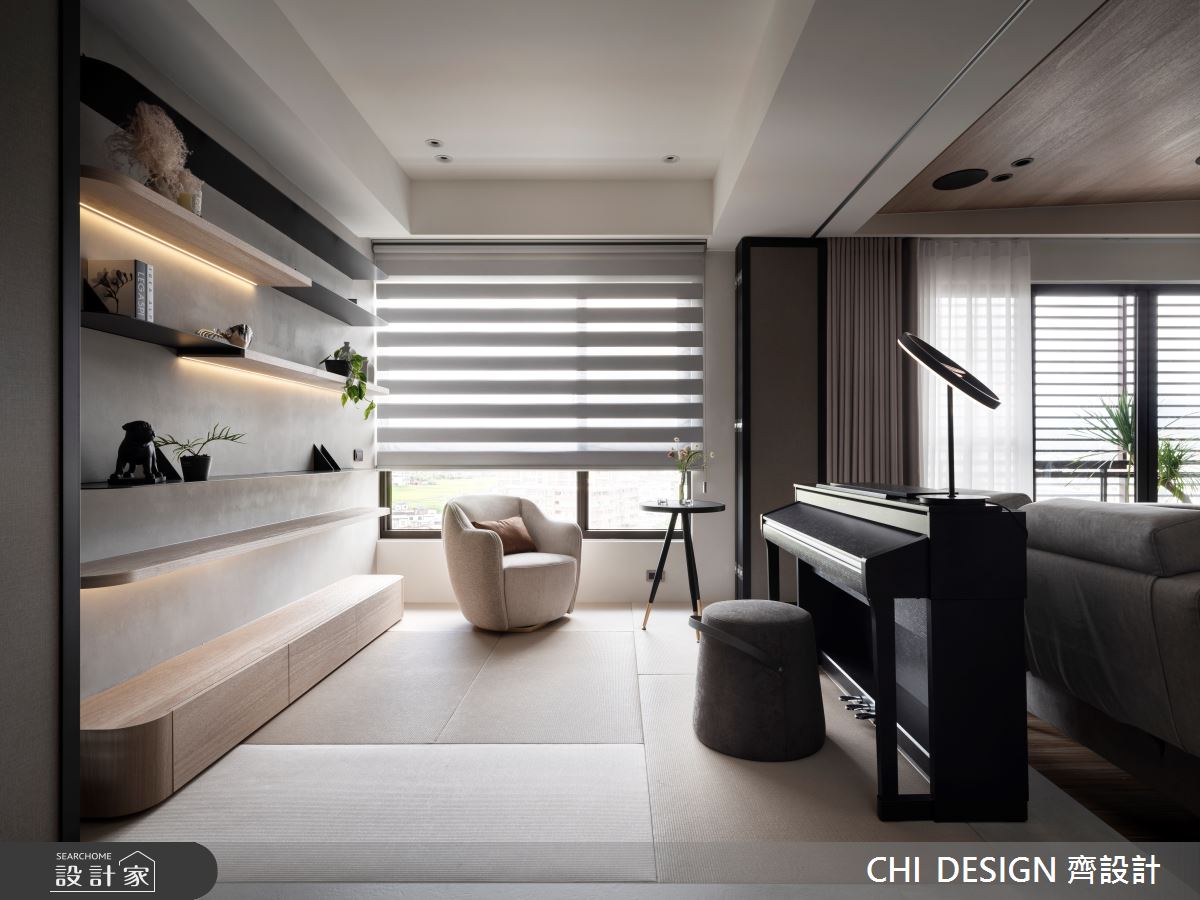 41坪新成屋(5年以下)＿混搭風書房案例圖片＿CHI DESIGN 齊設計＿CHI DESIGN_REDWINE 紅酒微醺之7