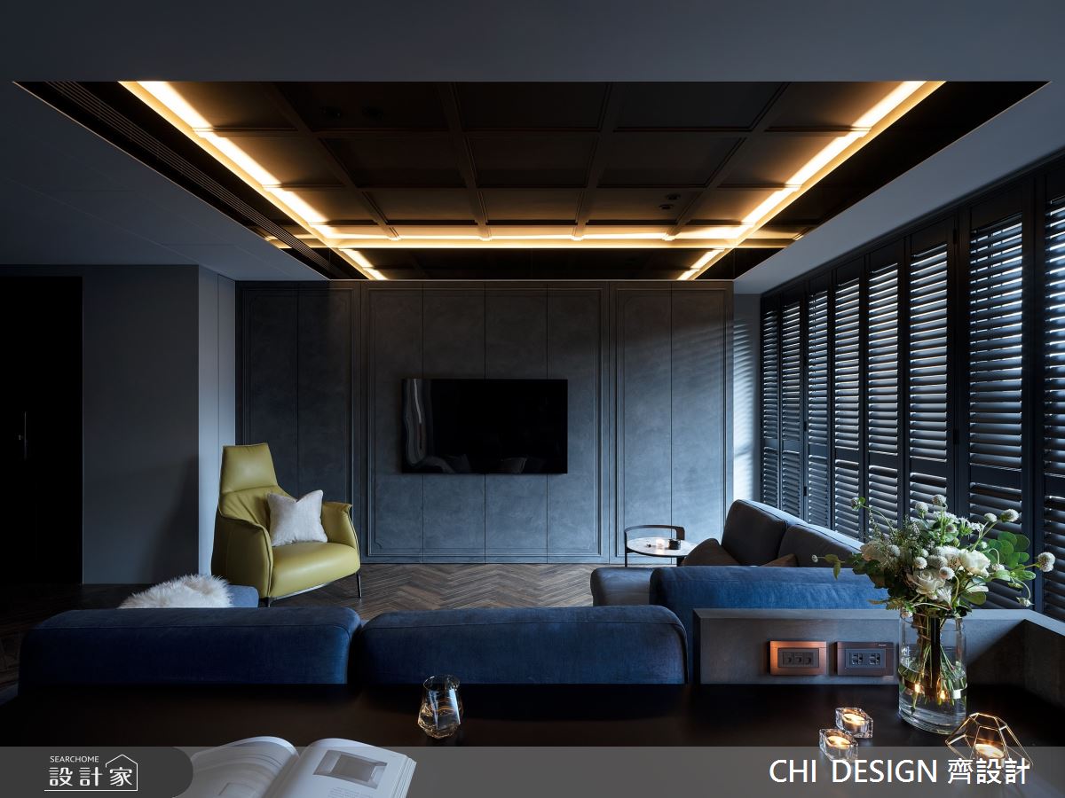 43坪中古屋(5~15年)＿混搭風客廳案例圖片＿CHI DESIGN 齊設計＿CHI DESIGN_RETRO BLUES 復古藍調之7