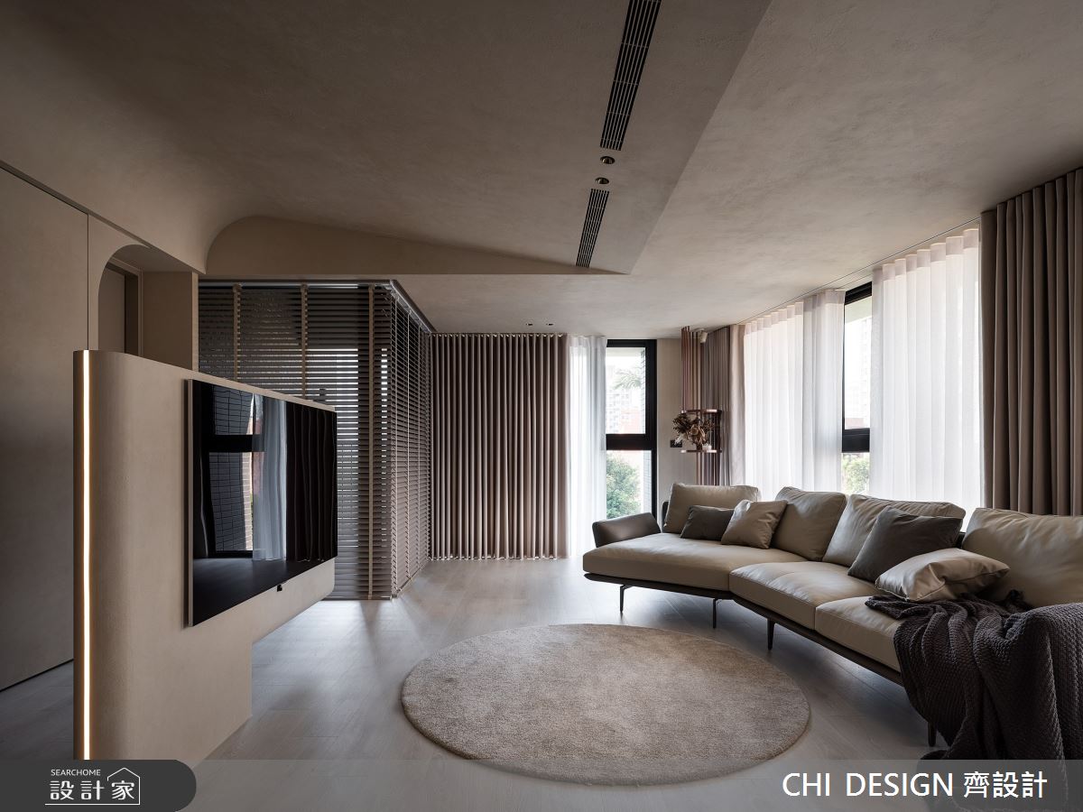35坪新成屋(5年以下)＿侘寂風客廳案例圖片＿CHI DESIGN 齊設計＿CHI DESIGN_淬煉之3