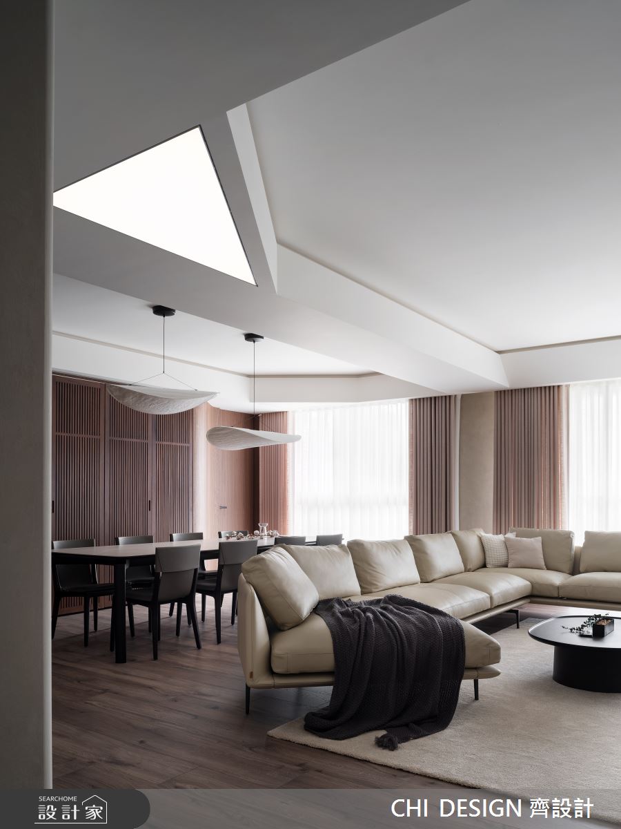 69坪中古屋(5~15年)＿現代風客廳餐廳案例圖片＿CHI DESIGN 齊設計＿CHI DESIGN_璞寓之7