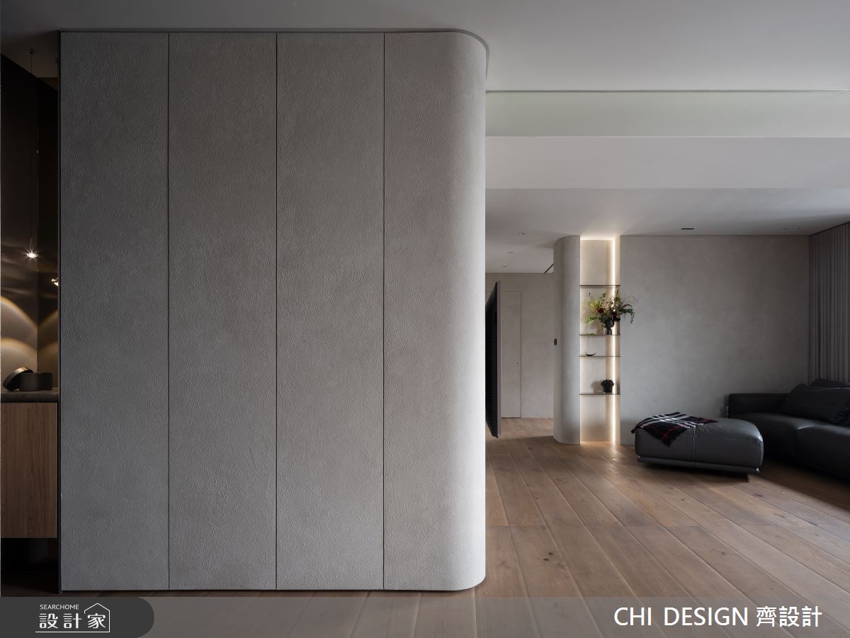 35坪預售屋＿現代風玄關客廳案例圖片＿CHI DESIGN 齊設計＿CHI DESIGN_ESPOIR曙光之1