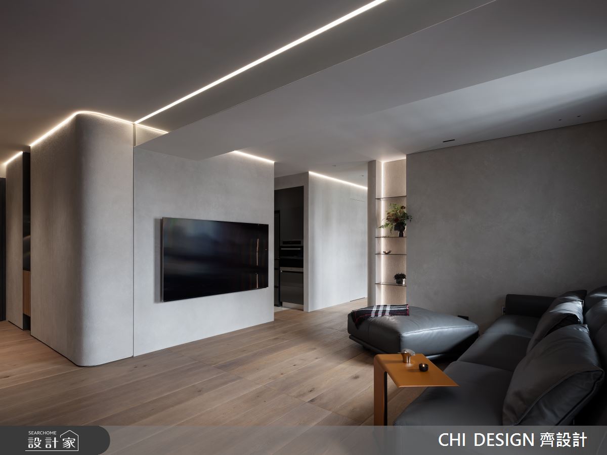 35坪預售屋＿現代風客廳案例圖片＿CHI DESIGN 齊設計＿CHI DESIGN_ESPOIR曙光之6