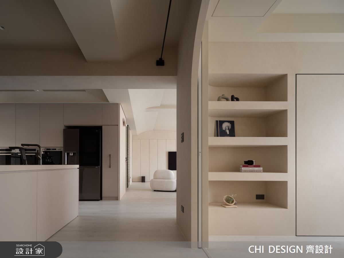 41坪老屋(16~30年)＿侘寂風走廊中島案例圖片＿CHI DESIGN 齊設計＿CHI DESIGN_Redefine之11