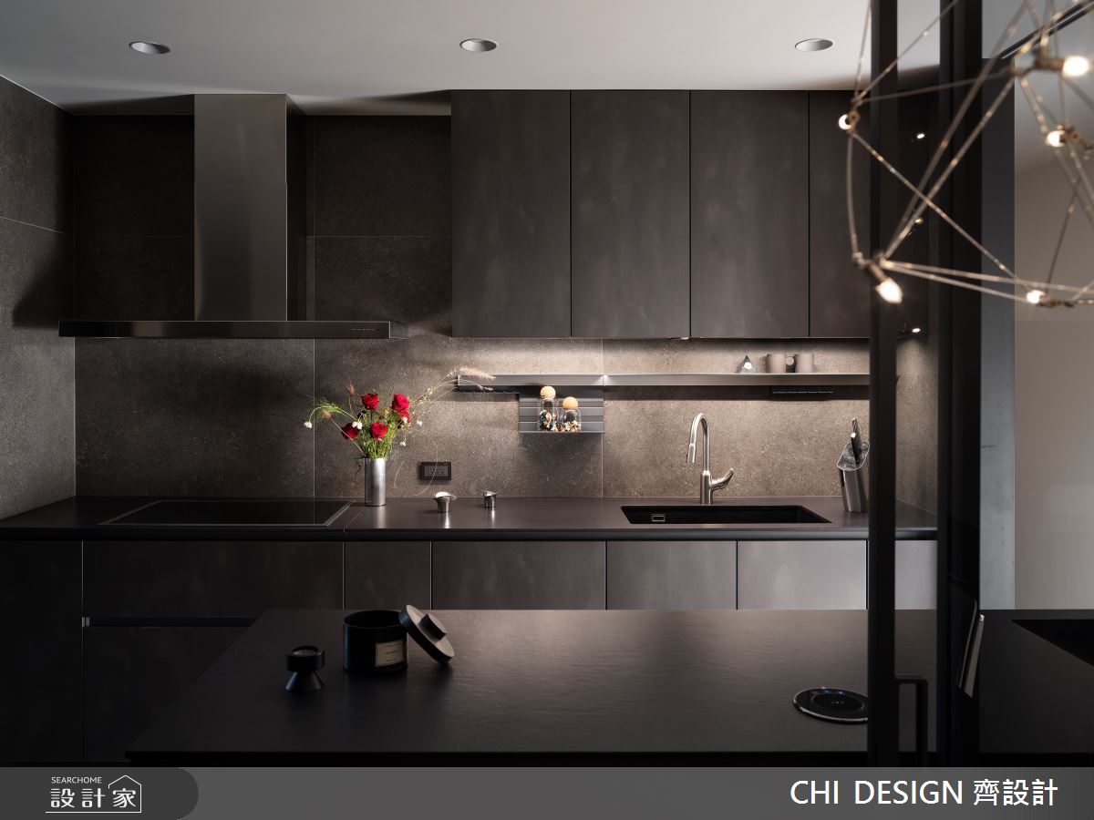 48坪預售屋＿現代風廚房中島案例圖片＿CHI DESIGN 齊設計＿CHI DESIGN_Overture序曲之13