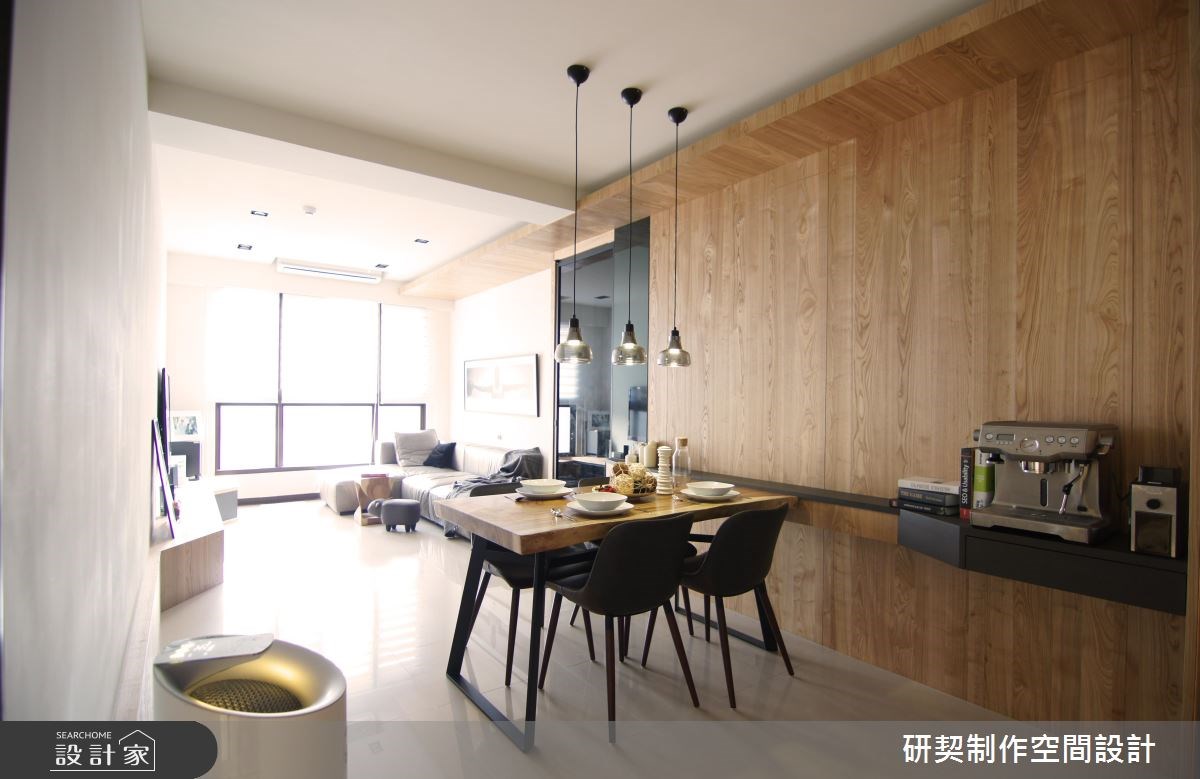 19坪新成屋(5年以下)＿現代風客廳餐廳案例圖片＿研契制作＿研契_02之3