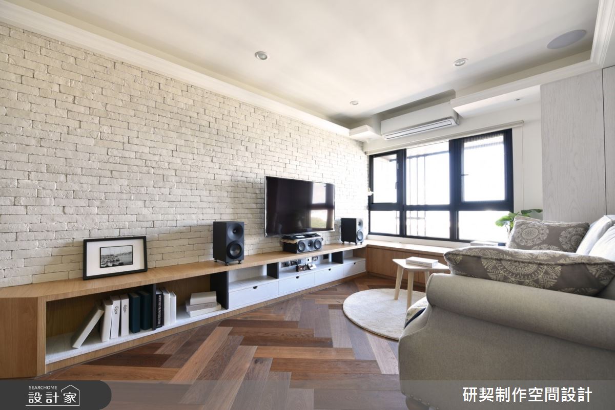 20坪新成屋(5年以下)＿鄉村風客廳案例圖片＿研契制作＿研契_09之1